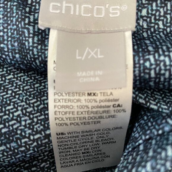 Blue Floral Kimono by Chico's L/XL - Picture 5 of 6